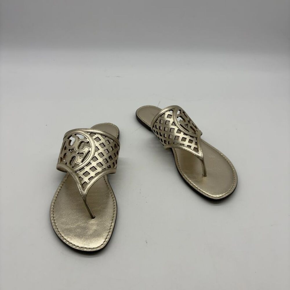 Tory Burch Women's Spark Gold Sandals Size 9